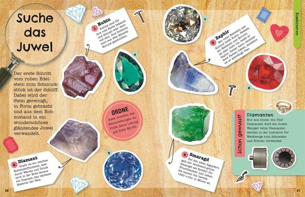 Produktbild: Mein Mitmach-Wissens-Kick. Steine und Mineralien