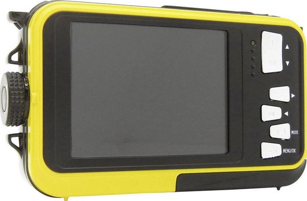 Produktbild: GoXtreme Reef Yellow Digitalkamera 24 Megapixel  Gelb  Full HD Video, Wasserdicht bis 3 m, Unterwasserkamera, Sto&szlig;fest, mit eingebautem Blitz