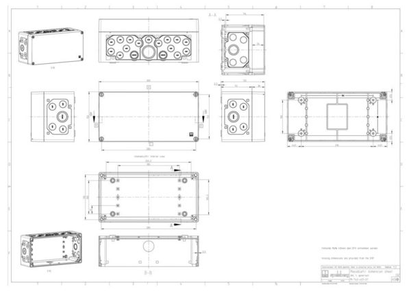 Produktbild: Spelsberg RKA 4/34-L Reihenklemmen-Geh&auml;use 150 x 300 x 132 Kunststoff Grau 1St.