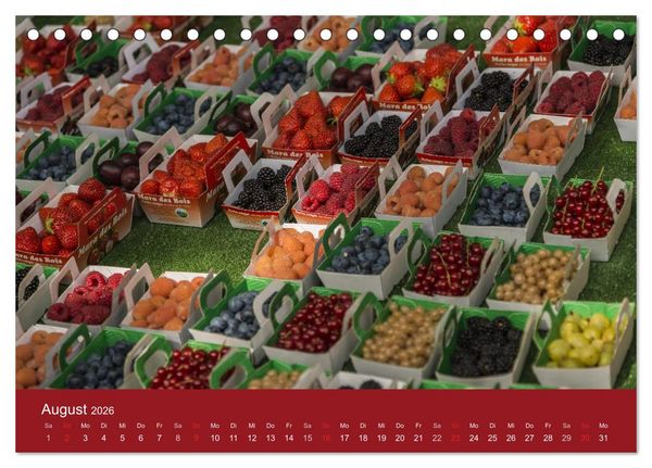 Produktbild: March&eacute; Provencal - M&auml;rkte der Provence (Tischkalender 2026 DIN A5 quer), CALVENDO Monatskalender