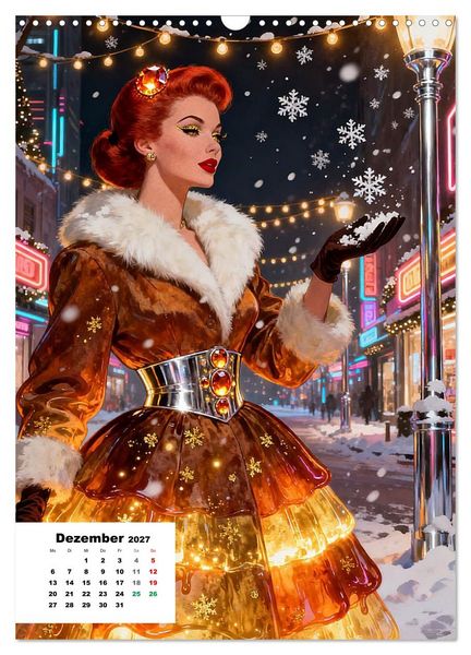 Produktbild: Neon-Girls (Wandkalender 2027 DIN A3 hoch), CALVENDO Monatskalender