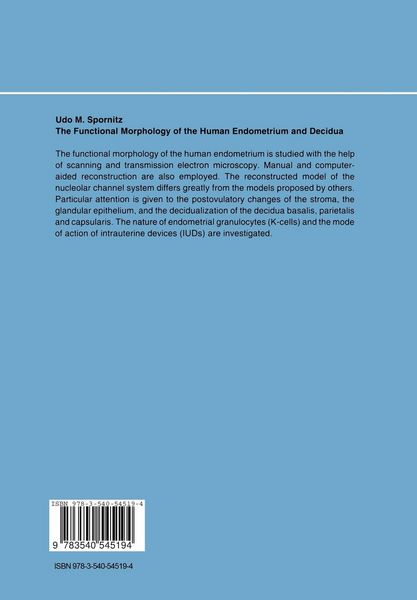 Produktbild: The Functional Morphology of the Human Endometrium and Decidua