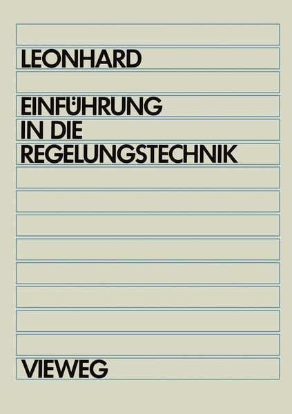 Produktbild: Einf&uuml;hrung in die Regelungstechnik