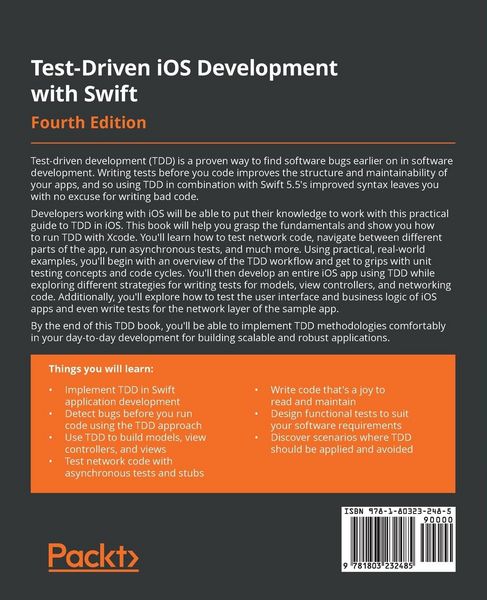 Produktbild: Test-Driven iOS Development with Swift - Fourth Edition