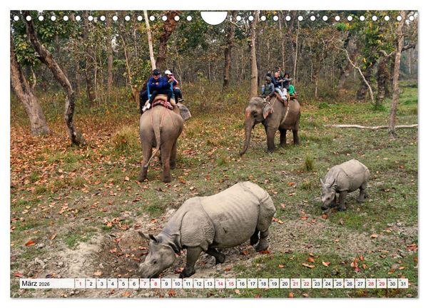 Produktbild: Einzigartiges NEPAL (Wandkalender 2026 DIN A4 quer), CALVENDO Monatskalender