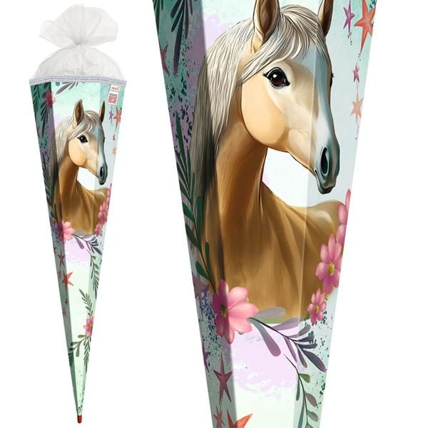 Produktbild: Motivschult&uuml;te 85 cm, Pferd Bella, Glitzerborte