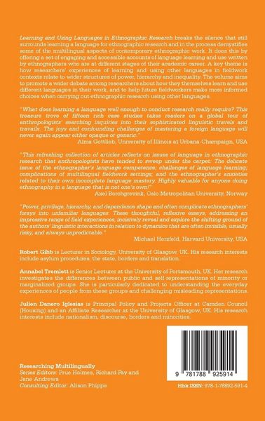 Produktbild: Learning and Using Languages in Ethnographic Research