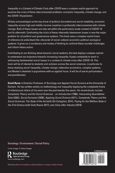 Produktbild: Inequality in a Context of Climate Crisis after COVID