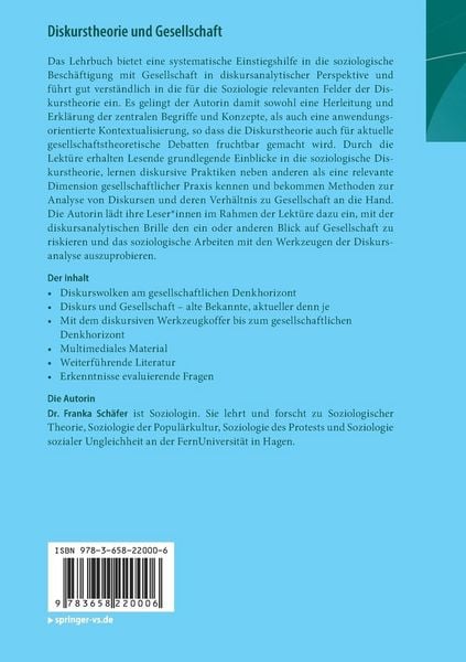 Produktbild: Diskurstheorie und Gesellschaft