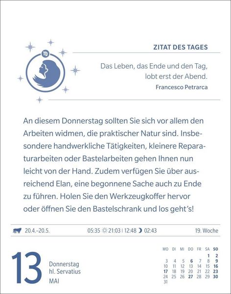 Produktbild: Jungfrau Sternzeichenkalender 2027 - Tagesabrei&szlig;kalender - Ihr Horoskop f&uuml;r jeden Tag