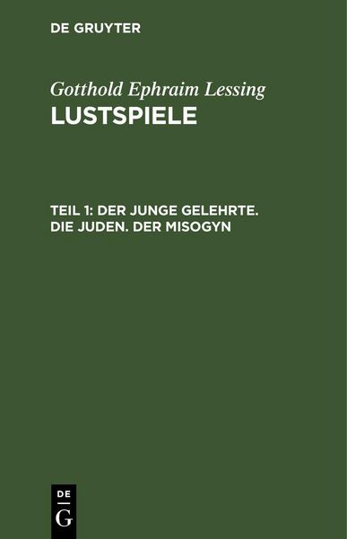 Produktbild: Der junge Gelehrte. Die Juden. Der Misogyn