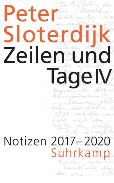 Produktbild: Zeilen und Tage IV - Notizen 2017-2020 (Datierte Notizen 4)