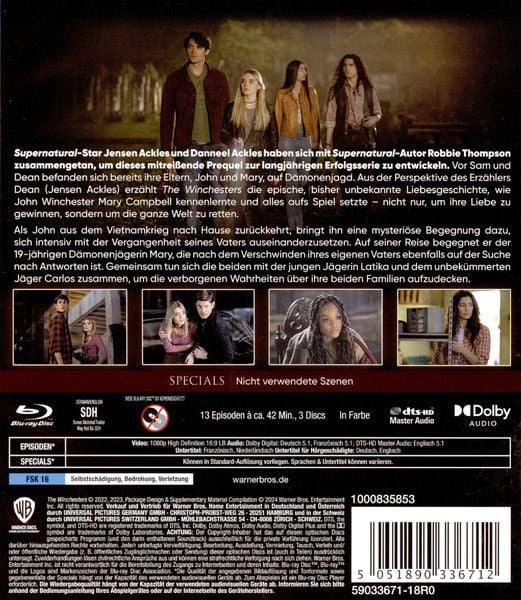 Produktbild: The Winchesters - Staffel 1 [3 BRs]