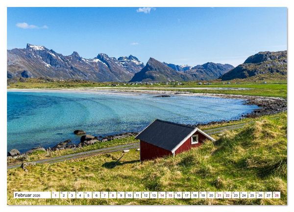 Produktbild: Lofoten - Norwegische Trauminseln (Wandkalender 2026 DIN A4 quer), CALVENDO Monatskalender