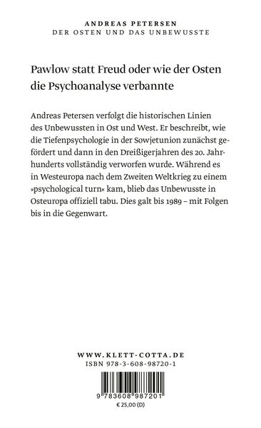 Produktbild: Der Osten und das Unbewusste