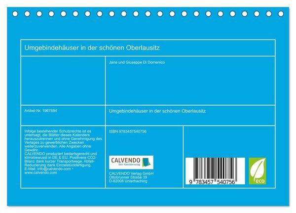 Produktbild: Umgebindeh&auml;user in der sch&ouml;nen Oberlausitz (Tischkalender 2026 DIN A5 quer), CALVENDO Monatskalender