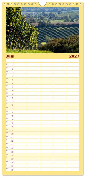 Produktbild: Familienplaner 2027 - Sch&ouml;ner Kraichgau mit 5 Spalten (Wandkalender, 21 x 45 cm) CALVENDO
