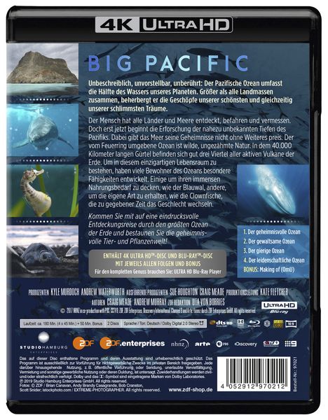 Produktbild: Big Pacific (4 Episoden plus Making of in 4K) (4K Ultra HD) (+ Blu-ray 2D)
