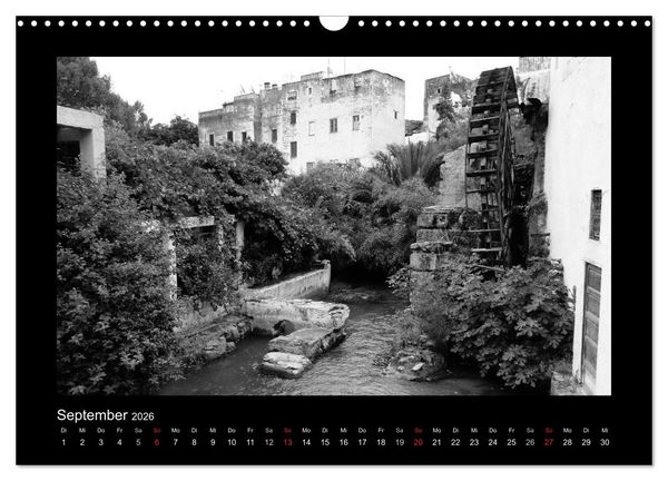 Produktbild: Marokko - Nostalgie in schwarz-weiss (Wandkalender 2026 DIN A3 quer), CALVENDO Monatskalender