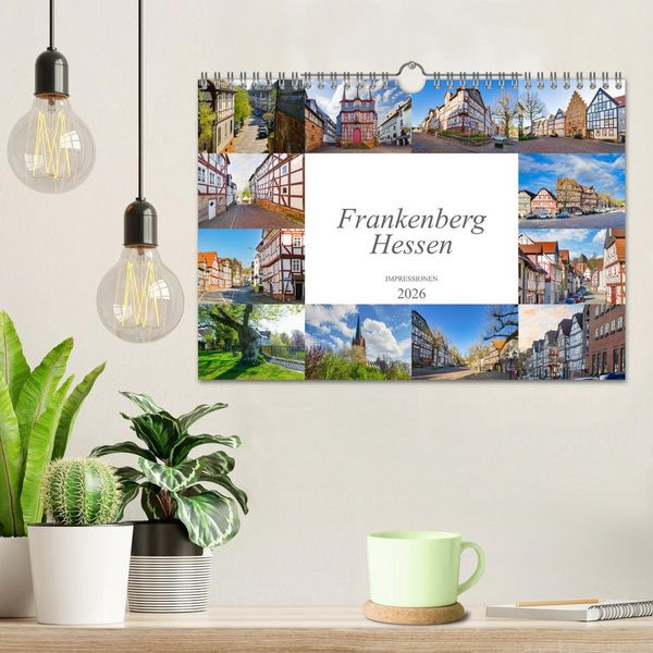Produktbild: Frankenberg Hessen Impressionen (Wandkalender 2026 DIN A4 quer), CALVENDO Monatskalender