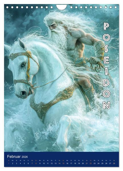 Produktbild: Zeus - Umringt von griechischen G&ouml;ttern (Wandkalender 2026 DIN A4 hoch), CALVENDO Monatskalender