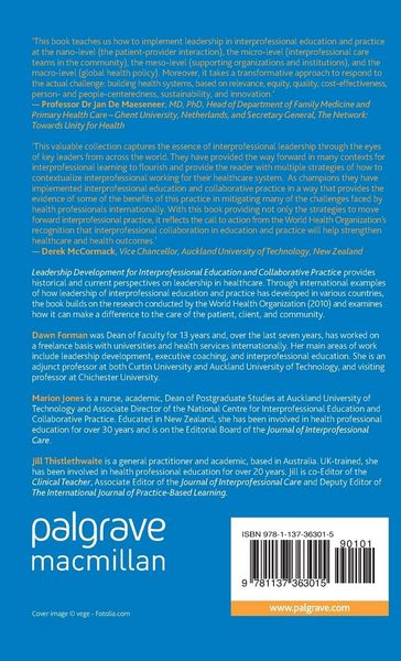 Produktbild: Leadership Development for Interprofessional Education and Collaborative Practice