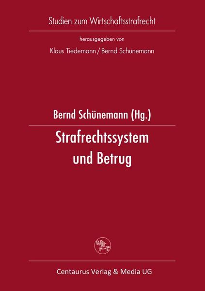 Produktbild: Strafrechtssystem und Betrug