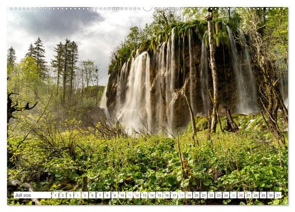 Produktbild: Welterbe in Kroatien - Plitvicer Seen (Wandkalender 2026 DIN A2 quer), CALVENDO Monatskalender