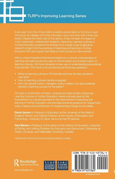 Produktbild: Improving Learning Cultures in Further Education