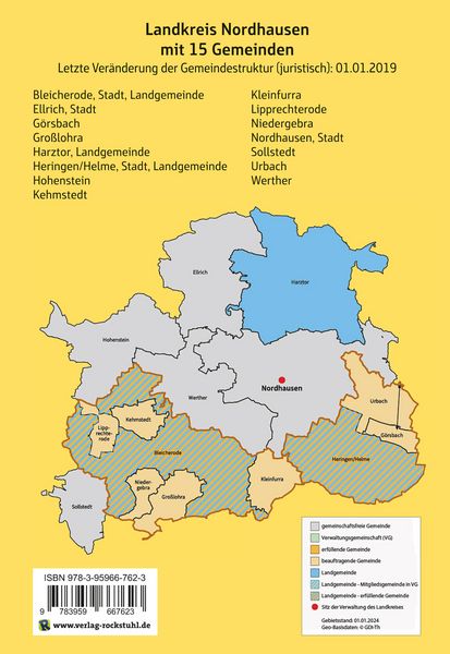 Produktbild: Wappen, Flaggen und Siegel LANDKREIS NORDHAUSEN - Ein Lexikon - Ausgabe 2025
