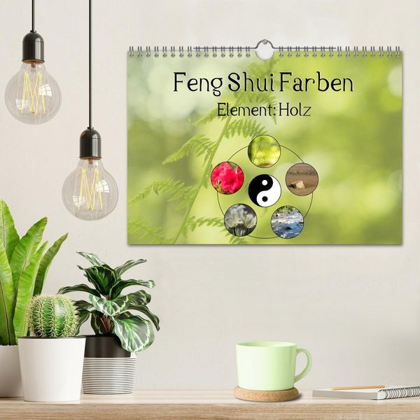 Produktbild: Feng Shui Farben - Element: Holz (Wandkalender 2026 DIN A4 quer), CALVENDO Monatskalender
