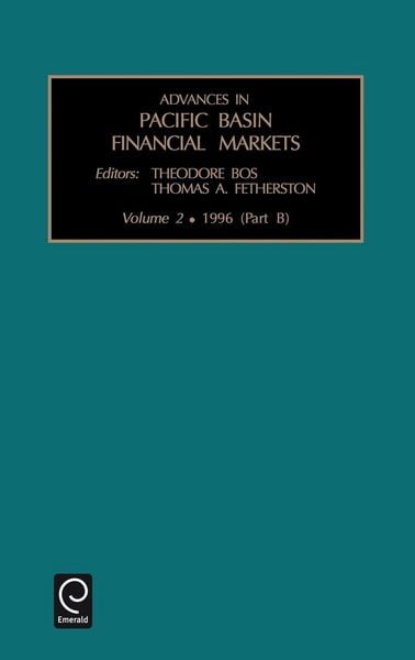 Produktbild: Advances in Pacific Basin Financial Markets