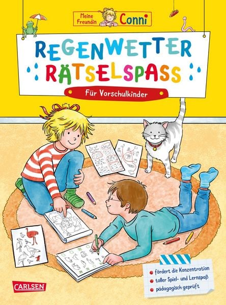 Produktbild: Conni Gelbe Reihe (Besch&auml;ftigungsbuch): Regenwetter-R&auml;tselspa&szlig; f&uuml;r Vorschulkinder