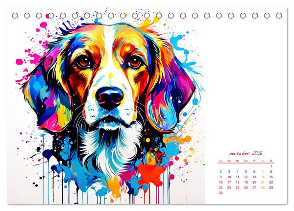 Produktbild: Show canin (Calendrier de bureau 2026 DIN A5 vertical), CALVENDO calendrier mensuel