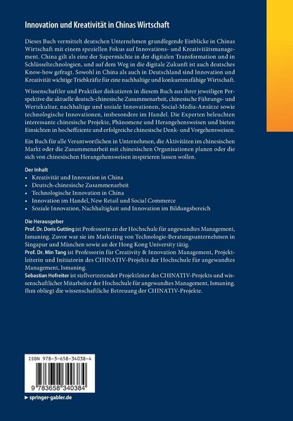 Produktbild: Innovation und Kreativit&auml;t in Chinas Wirtschaft