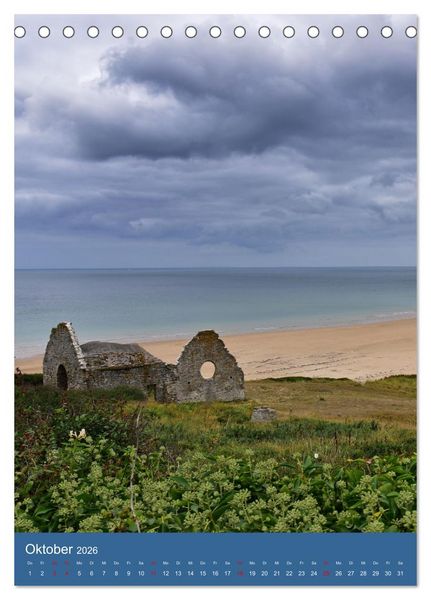 Produktbild: Impressionen aus der Normandie (Tischkalender 2026 DIN A5 hoch), CALVENDO Monatskalender
