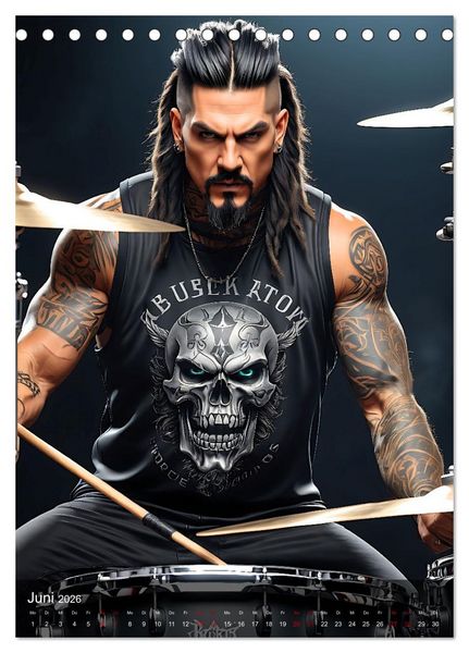 Produktbild: Rockstars - Live on Stage (Tischkalender 2026 DIN A5 hoch), CALVENDO Monatskalender