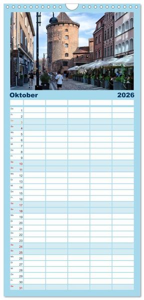 Produktbild: Familienplaner 2026 - Besucht mal wieder Danzig mit 5 Spalten (Wandkalender, 21 x 45 cm) CALVENDO