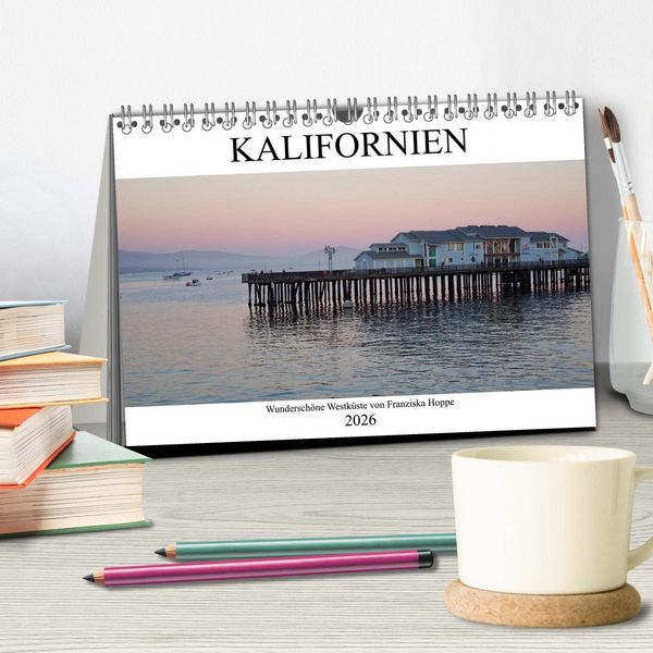 Produktbild: Kalifornien - wundersch&ouml;ne Westk&uuml;ste (Tischkalender 2026 DIN A5 quer), CALVENDO Monatskalender