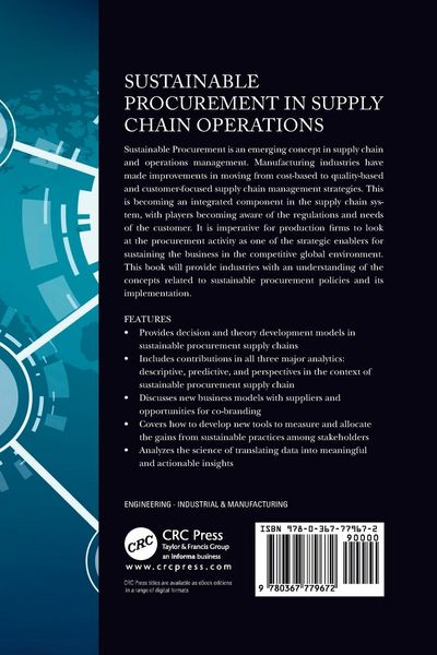 Produktbild: Sustainable Procurement in Supply Chain Operations