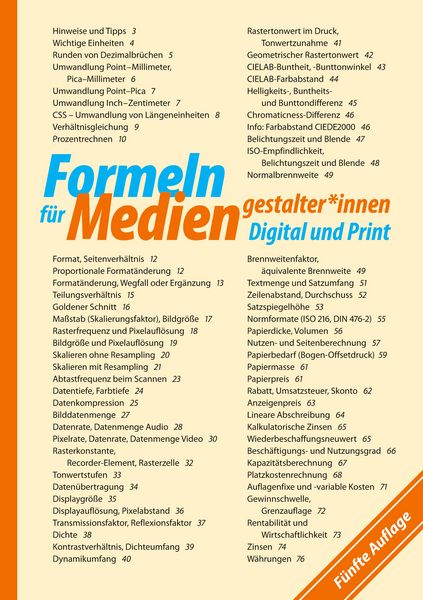 Produktbild: Formeln f&uuml;r Mediengestalter*innen Digital und Print