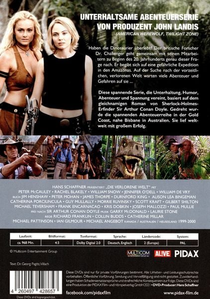 Produktbild: Die verlorene Welt, Staffel 1 / Die ersten 22 Folgen der Abenteuerserie basierend auf dem Roman von Sir Arthur Conan Doyle (Pidax Serien-Klassiker) [6 DVDs]