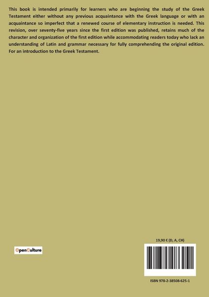Produktbild: New Testament greek for beginners