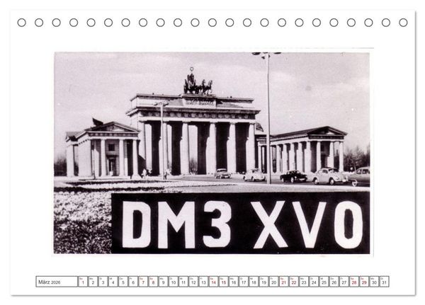 Produktbild: DDR Amateurfunk Historische Karten (Tischkalender 2026 DIN A5 quer), CALVENDO Monatskalender