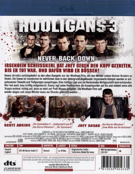 Produktbild: Hooligans 3 - Never Back Down