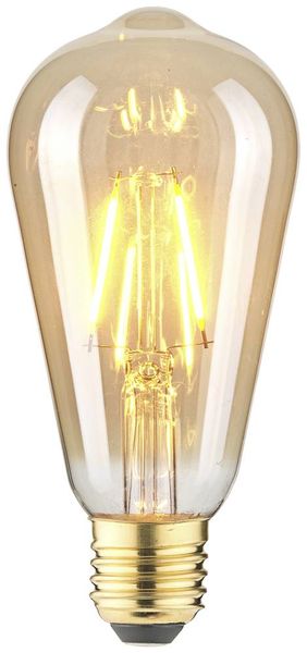 Produktbild: LightMe LM85057 LED E27 Kolbenform 2.5W Bernstein (&Oslash; x L) 64mm x 140mm 1St.