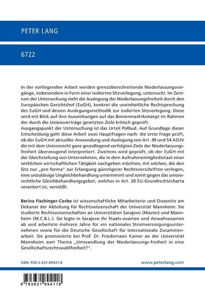 Produktbild: Umwandlung der Niederlassungsfreiheit in eine Gesellschaftsrechtswahlfreiheit?