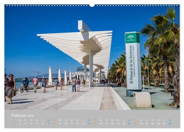 Produktbild: Malaga - andalusische Mittelmeerk&uuml;ste (Wandkalender 2026 DIN A2 quer), CALVENDO Monatskalender