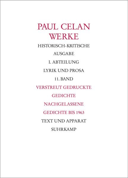 Produktbild: Werke. Historisch-kritische Ausgabe. I. Abteilung: Lyrik und Prosa