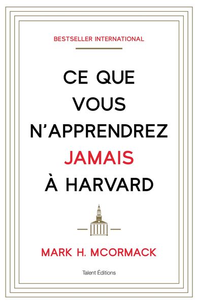 Produktbild: Ce que vous n'apprendrez jamais &agrave; Harvard